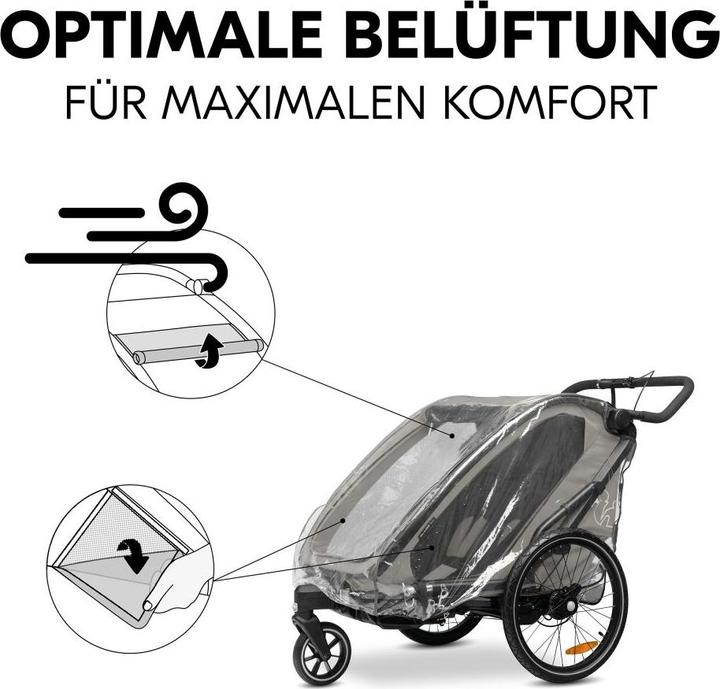 Produktbild Hauck Regenschutz für Fahrradanhänger Bike N Walk