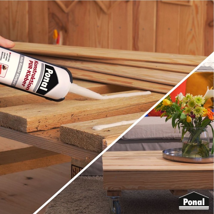 Produktbild Ponal Konstruktions PUR-Kleber Holzleim PEK6N 530 g (530 g)