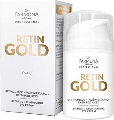 Actual product image Farmona Professional Retin Gold Lifting and Illuminating Under Eye Cream 50ml (Eye Care Cream, 50 ml, Day)