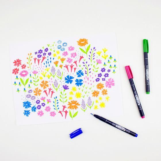 Produktbild Tombow Fudenosuke (Mehrfarbig, 10 x)