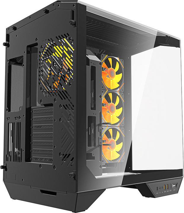 Productafbeelding Darkflash Tech Darkflash DY470 computer case (black) + 4 fans + GPU bracket (ATX, mATX, ITX)