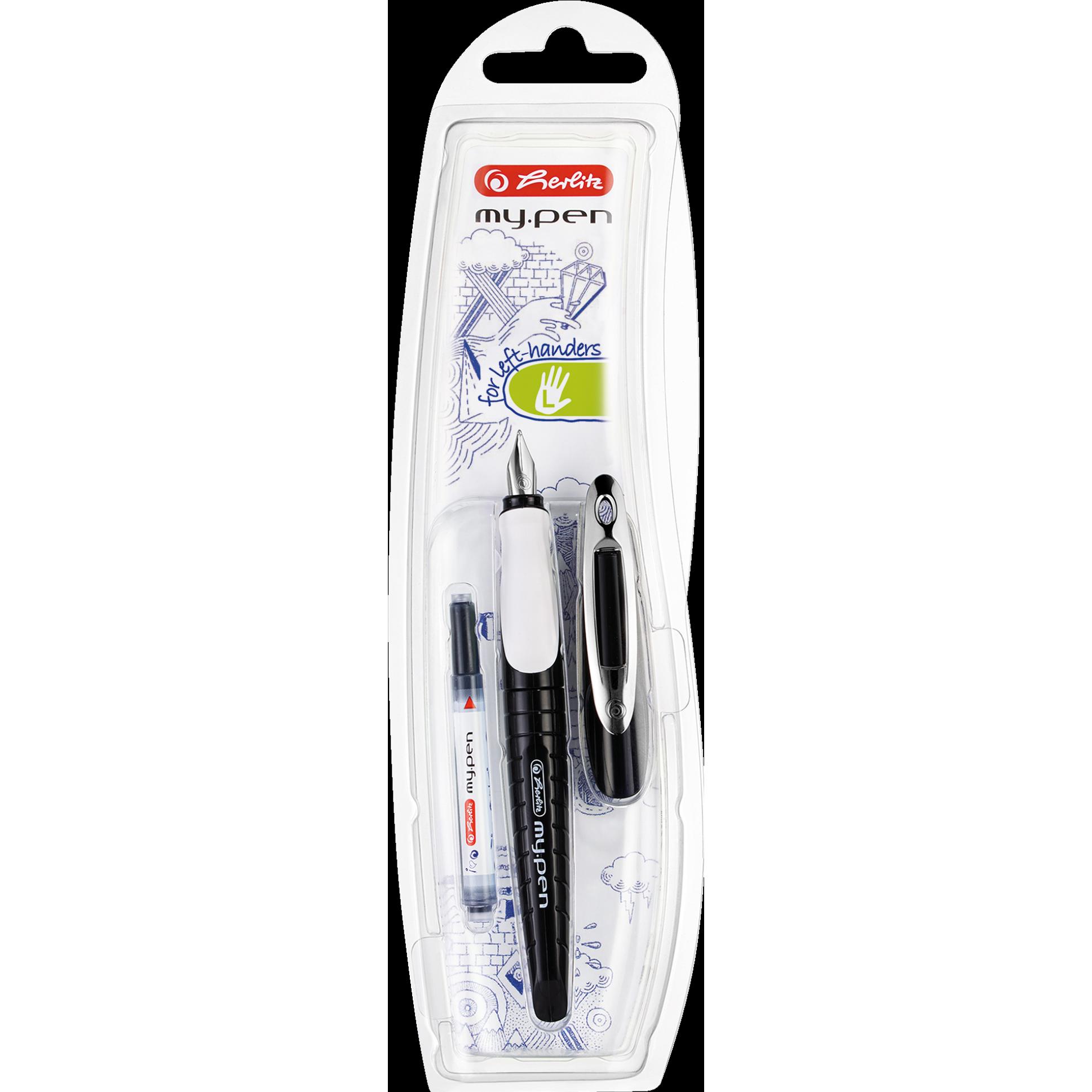 Herlitz, Schreibstifte, Fllhalter my.pen, Federbreite: L, schwarz/weiá (Black, White, 1 x)