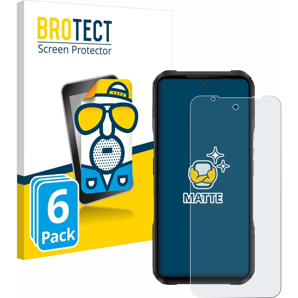 BROTECT Entspiegelungs-Schutzfolie Displayschutz Matt (6 Stück, Vivo V20 Pro), Smartphone Schutzfolie, Grau