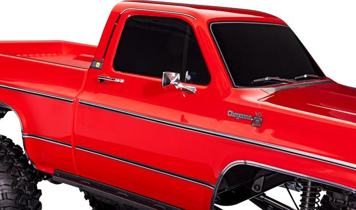 Actual product image Traxxas TRX-4 Chevy K10 High-Trail Electric Brushed Crawler 4WD 1:10 RTR Red (RTR Ready-to-Run)