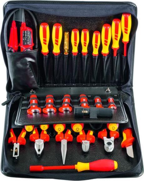 Actual product image Tool assortment, 29-piece VDE-insulated tools in tool folder (29 pieces)
