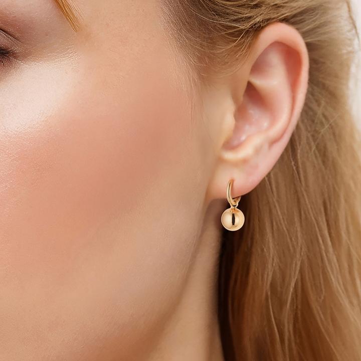 Actual product image Yokoamii Ladies hoop earrings metal alloy - 36544 (Metal alloy)