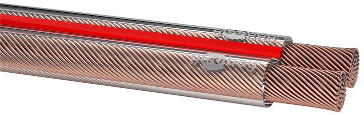 Actual product image Goobay Speaker Cable Transparent CCA (50 m, 1.50 mm²)