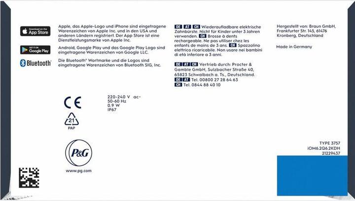 Actual product image Oral-B iO Series 6 (Oscillating toothbrush)