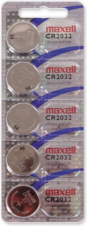 Image du produit Maxell Electronics CR2032 (5 pcs, CR2032, 220 mAh)