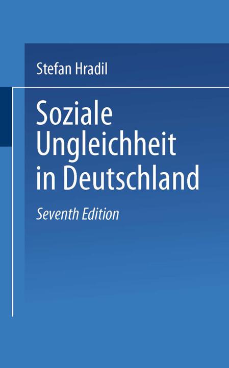 Produktbild Soziale Ungleichheit in Deutschland (2012)