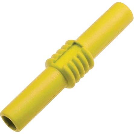 Rs Pro Bananensteckerkupplung Gelb Messing vernick (Prüfspitze), Messtechnik, Gelb
