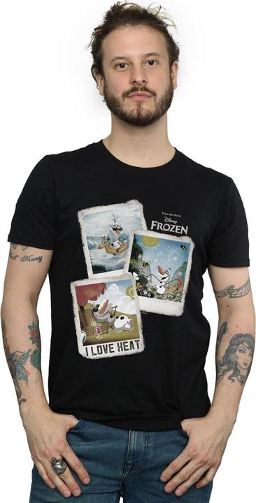 Image du produit Disney Frozen Mens Olaf Polaroid Cotton T-Shirt (S)