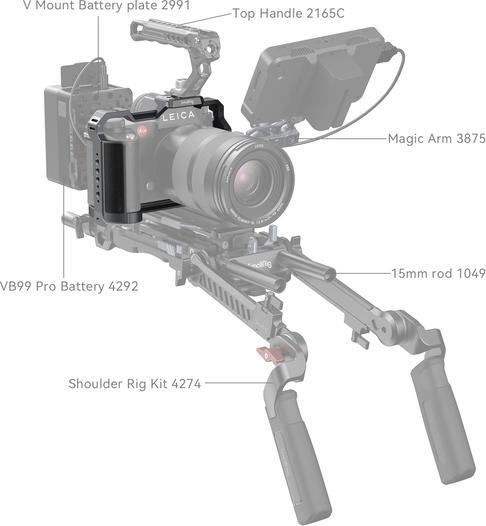 Produktbild SmallRig Cage für Leica SL3, Detailfarbe: Schwarz (Cage)