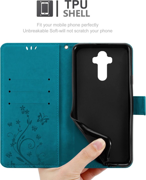 Actual product image Cadorabo Flower Book cover (Mate 9)