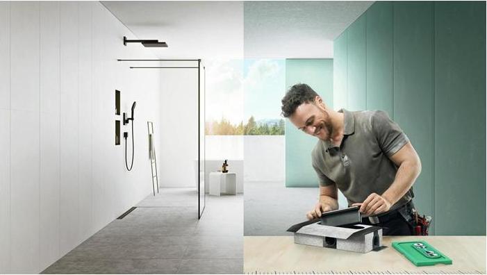 Image du produit hansgrohe Corps de base uBox universal pour caniveaux de douche Corps d'avaloir, standard (425 mm)