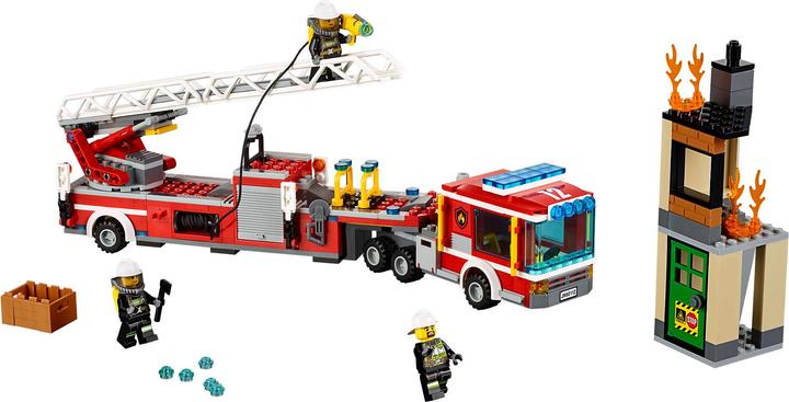 Produktbild LEGO Feuerwehrauto mit Kran (60112, LEGO City)