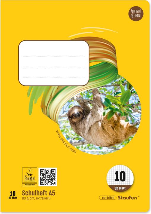 Actual product image Ursus Exercise book (A5, Checked, Soft cover)