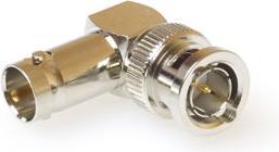 Actual product image Lumberg BNC RG 59 - RG 62 Adapter Male to Female angled 75 Ohm