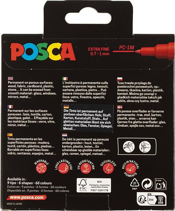 Actual product image Posca Marker UNI PC-1MC 8er Set (8x)