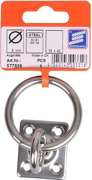 Produktbild ProPlus Augplatte mit Wirbel und Ring