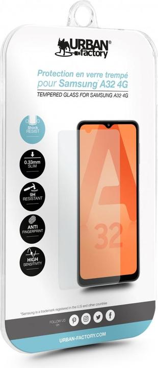Immagine prodotto Urban Factory VETRO TEMPERATO 9H 2.5D - SAMSUNG A32 4G (1 pz., Samsung Galaxy A32)