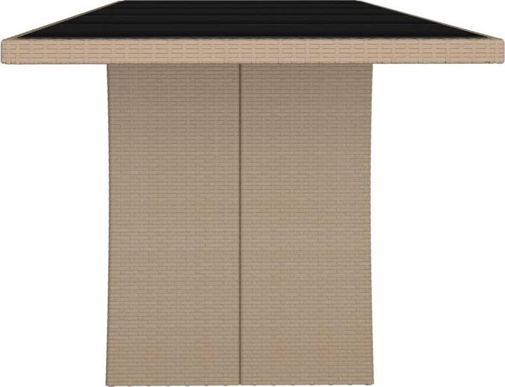 Image du produit vidaXL Gartentisch mit Glasplatte (240 x 90 x 75 cm)