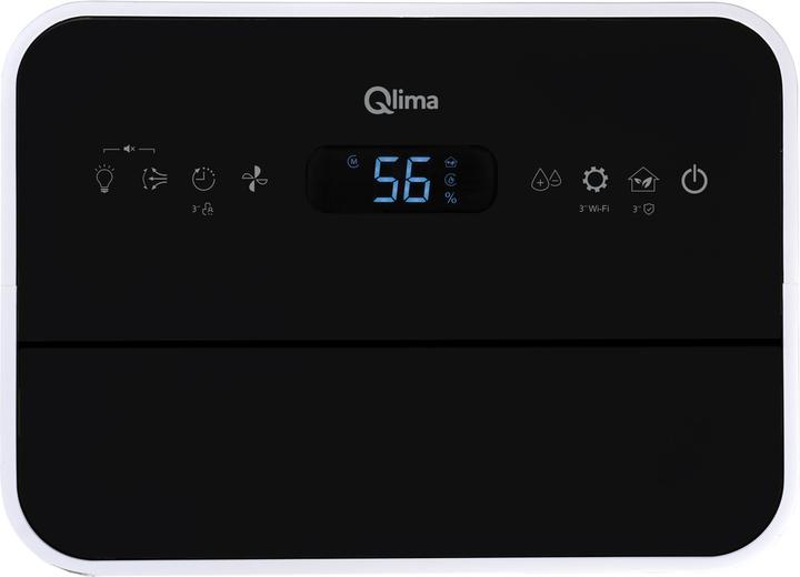 Productafbeelding Qlima D 825 PA Slimme Luchtontvochtiger - 330W - 25L/24 AH (66 m², 25 l/24h)