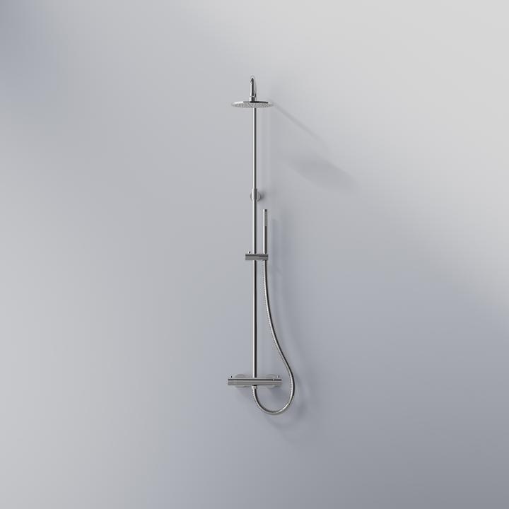 Actual product image Steinberg Compleet met thermostaatkraan, met regendouche en handdouche, draaibare en in hoogte verstelbare reg
