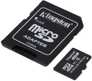 Actual product image Kingston Industrial Temperature microSD UHS-I Class 10 (8 GB, microSDHC, U3, UHS-I)