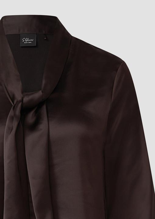 Immagine prodotto s.Oliver Bluse Satin-Bluse mit eleganter Kragen-Schluppe (36)