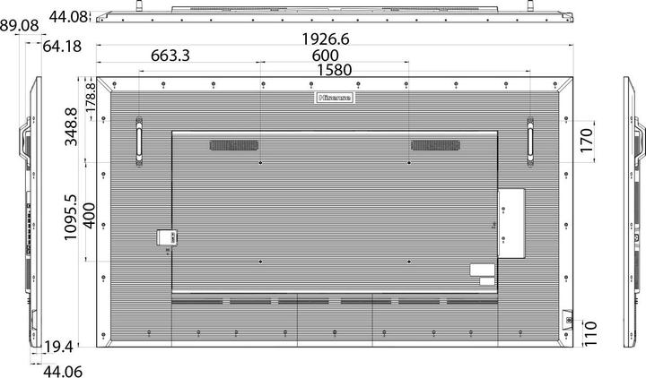 Image du produit Hisense Sigange Display 86DM66D 86", 24/7, UHD, 500cd/m², 25% Haze (3840 x 2160 pixels, 86")