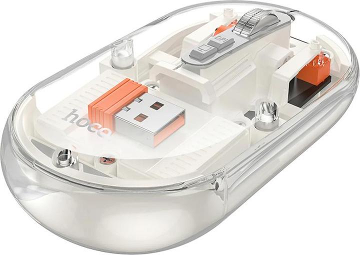 Produktbild Hoco Other computer wireless mouse dual-mode SILENT 2,4G 1600 dpi GM35 white (Kabellos)