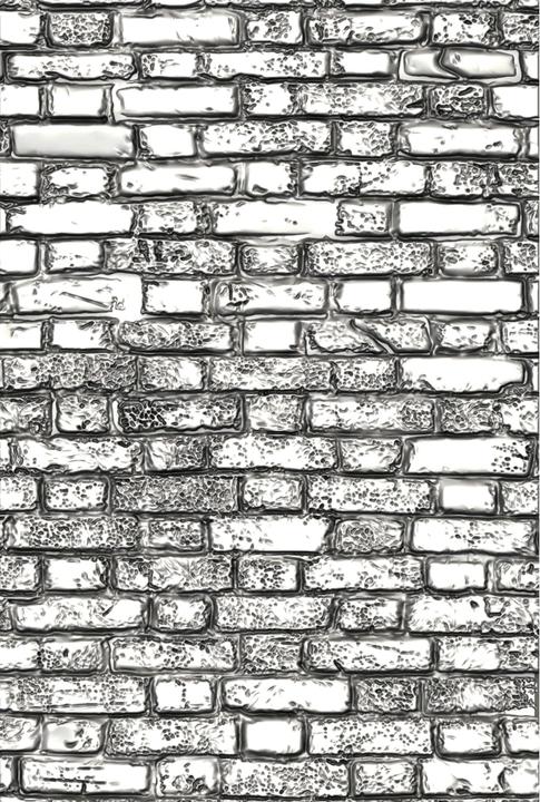 Actual product image Sizzix 3D embossing template "Mini Brickwork by Tim Holtz"