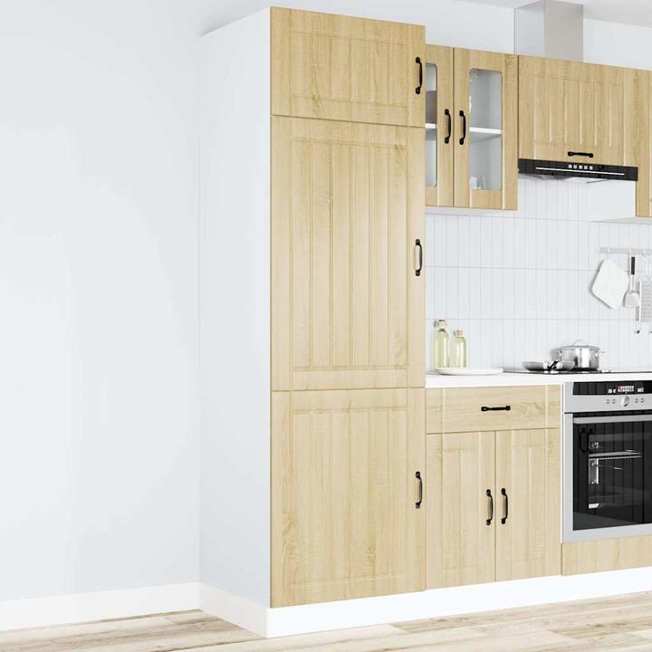 Actual product image vidaXL Kitchen cabinet Lucca Sonoma oak wood-based material tall kitchen cabinet (60 x 57 x 207 cm)