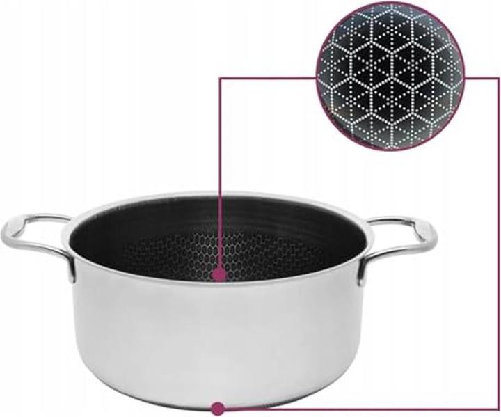 Image du produit Kohersen Garnek z pokrywką Black Cube 24cm (24 cm, Casserole, Aluminium, Acier inoxydable)