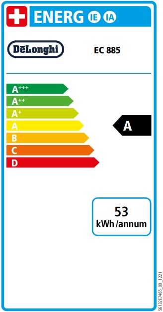 Energie-Label De'Longhi Dedica Arte