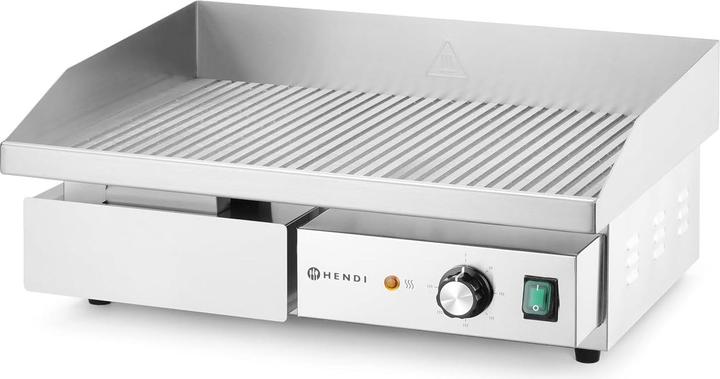 Hendi Gerillte Grillplatte,, Budget Line, 220-240V/3000W, 550x430x(H)240mm (3 kW)
