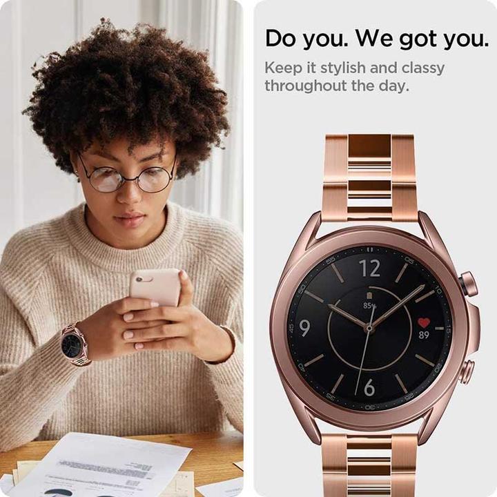 Immagine prodotto Spigen 600WB24982 Accessori per smartwatch Cinturino in acciaio inossidabile Rosé (Acciaio inossidabile)