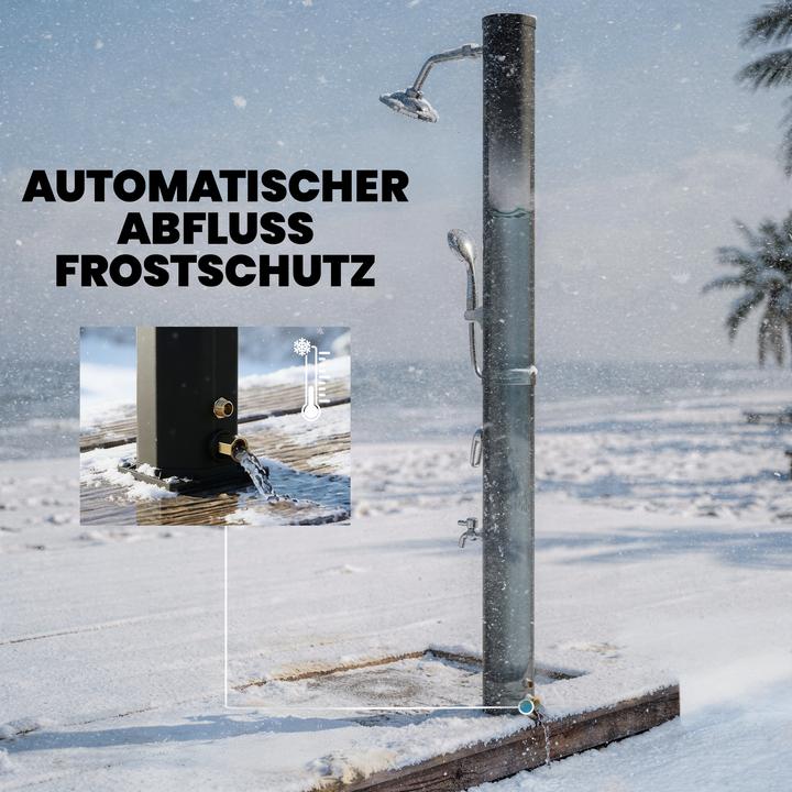 Produktbild Outsunny Solardusche Kunststoff Schwarz