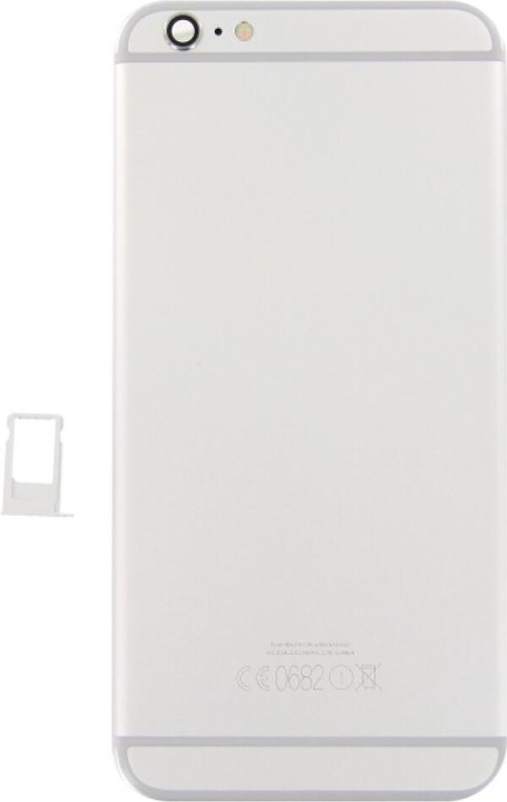 Actual product image OEM Replacement iPhone 6s Plus Back Cover Complete Set Silver (Cover, IPhone 6S Plus)
