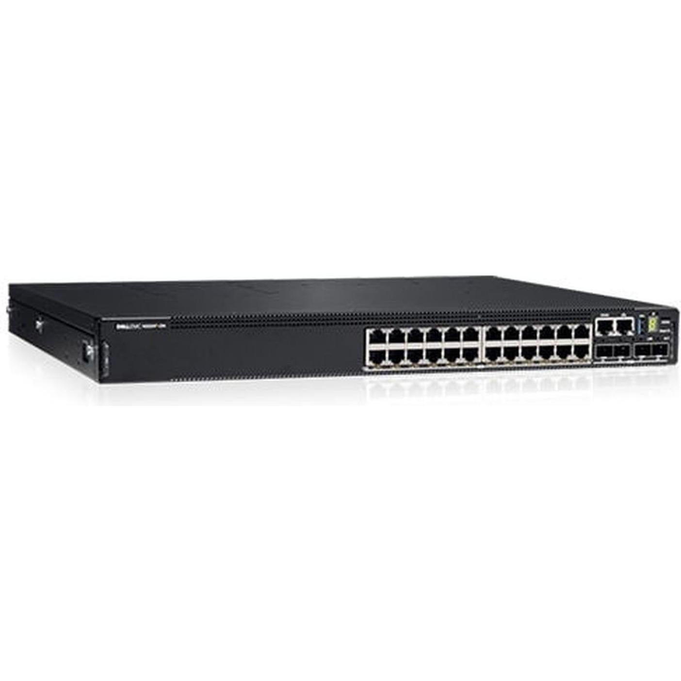 Dell PoE+ Switch N3224P-ON 30 Port (30 Ports), Netzwerk Switch, Schwarz