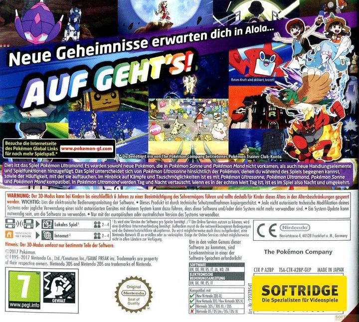 Actual product image Nintendo Pokémon Ultra Moon (3DS, EN)