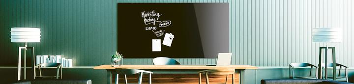Actual product image Magnetoplan MAGNETOP. Design Glassboard 1200x900mm 13404012 deep-black (1200 x 900 mm)