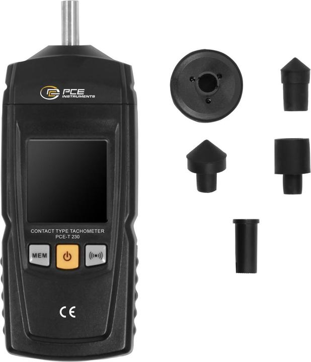 Actual product image PCE Instruments PCE-T 230 Handtachometer 9999 U/min (max) (Measuring device case)