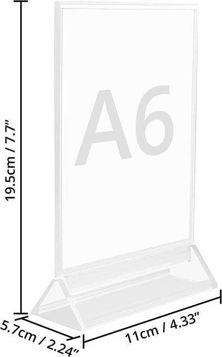 Image du produit Kurtzy Présentoir de table A6 Pack de 12 (A6)