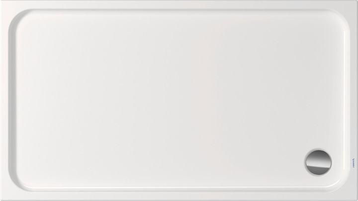 Duravit Piatto doccia rettangolare D-CODE con antiscivolo, bianco 1600x900x85mm (160 cm, 90 cm)