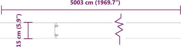 Produktbild vidaXL Rasenkante (103 cm)