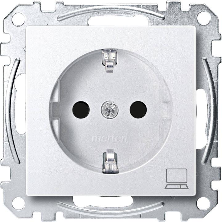 Produktbild Merten SCHUKO-Steckdose mit Kennz. Computer, MEG2350-0419