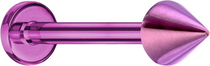 Produktbild Star Piercing Micro Labret violett mit Cone (ohne MessingTitan G23, 925 Sterlingsilberohne Messing)