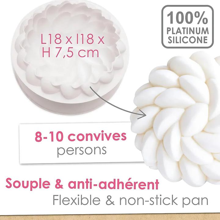 Produktbild ScrapCooking 3D Silikonform Saint Honoré Blüte D18cm (18 cm)